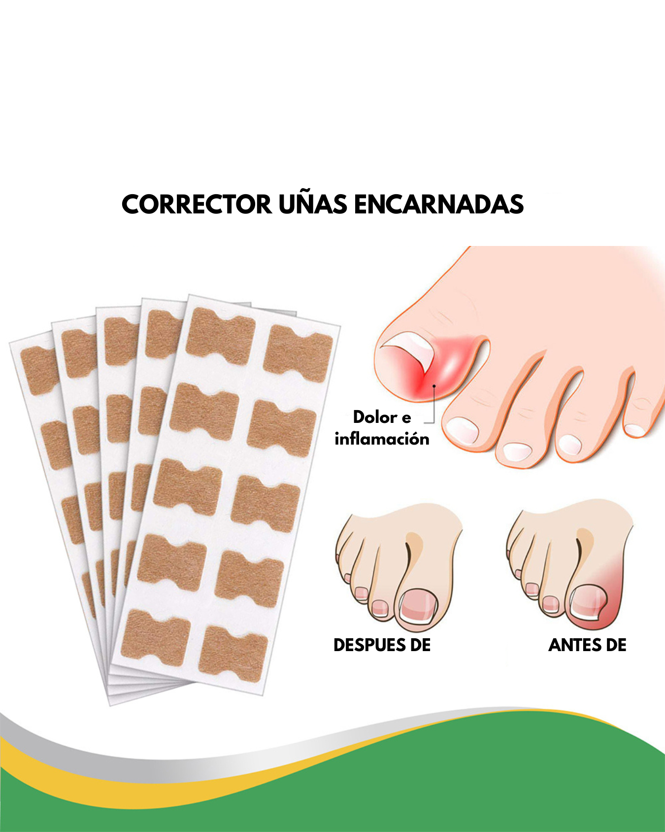 ADIOS UÑAS ENCARNADAS Y HONGOS - PARCHE CORRECTOR ✨