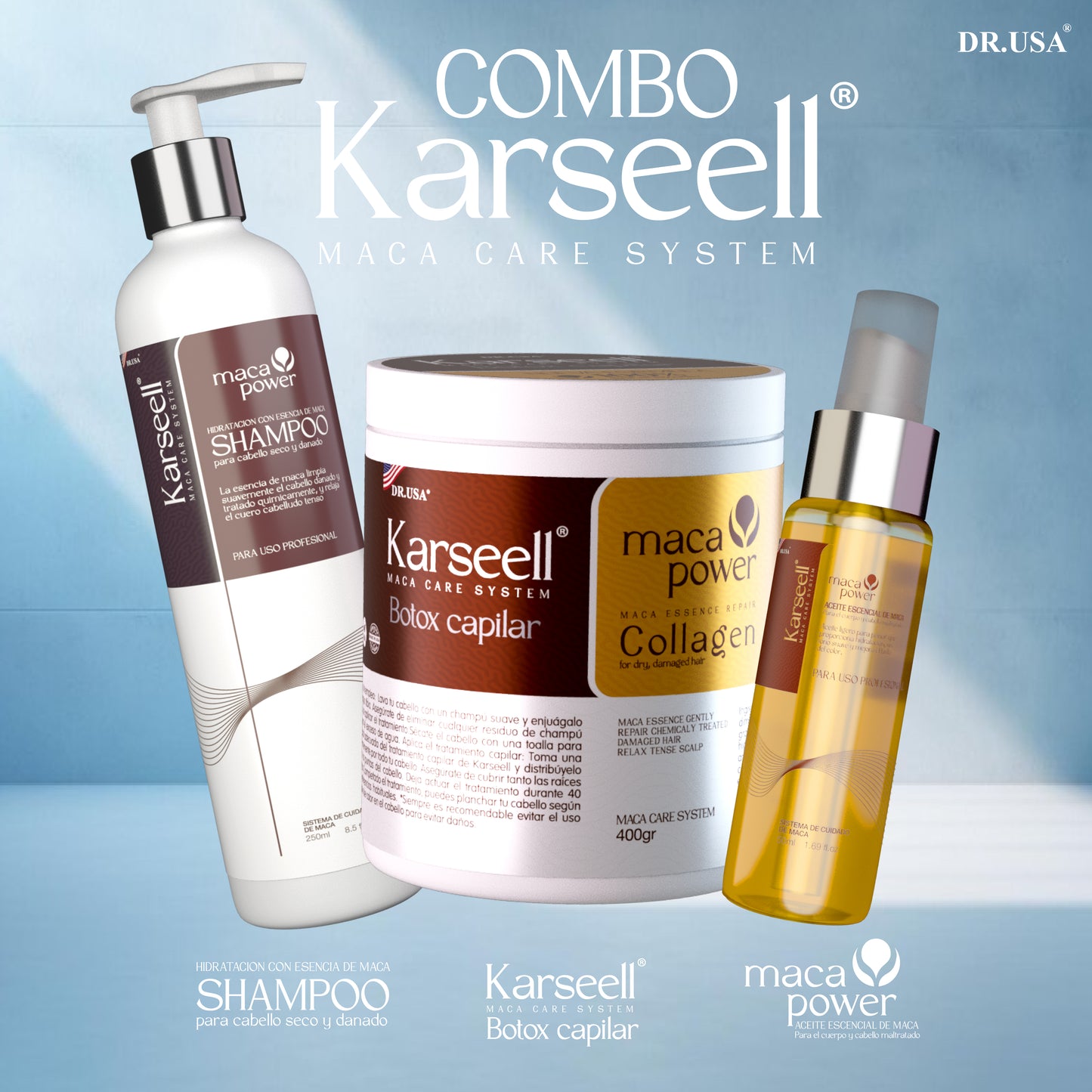 PACK KARSEELL BY DR. USA: TU CABELLO, COMO RECIÉN SALIDO DEL SALÓN