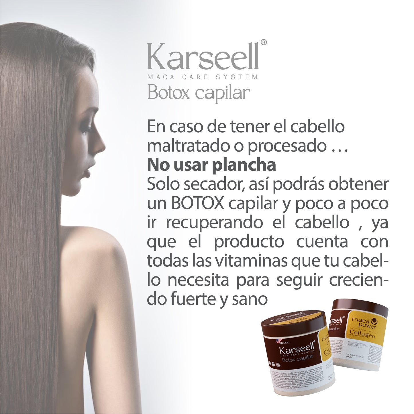 ADIOS FRIZZ, HOLA BRILLO - KARSEELL BOTOX CAPILAR